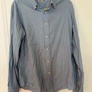 Faherty Men’s Blue Casual Button Down Shirt Size Medium